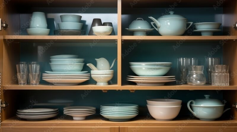 The art of dish cabinet organization with practical, bringing style and order to your kitchen